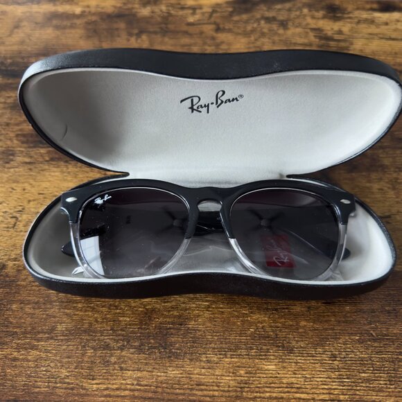 Ray-Ban RB4471 Iris Sunglasses – Black on Transparent - Picture 2 of 15
